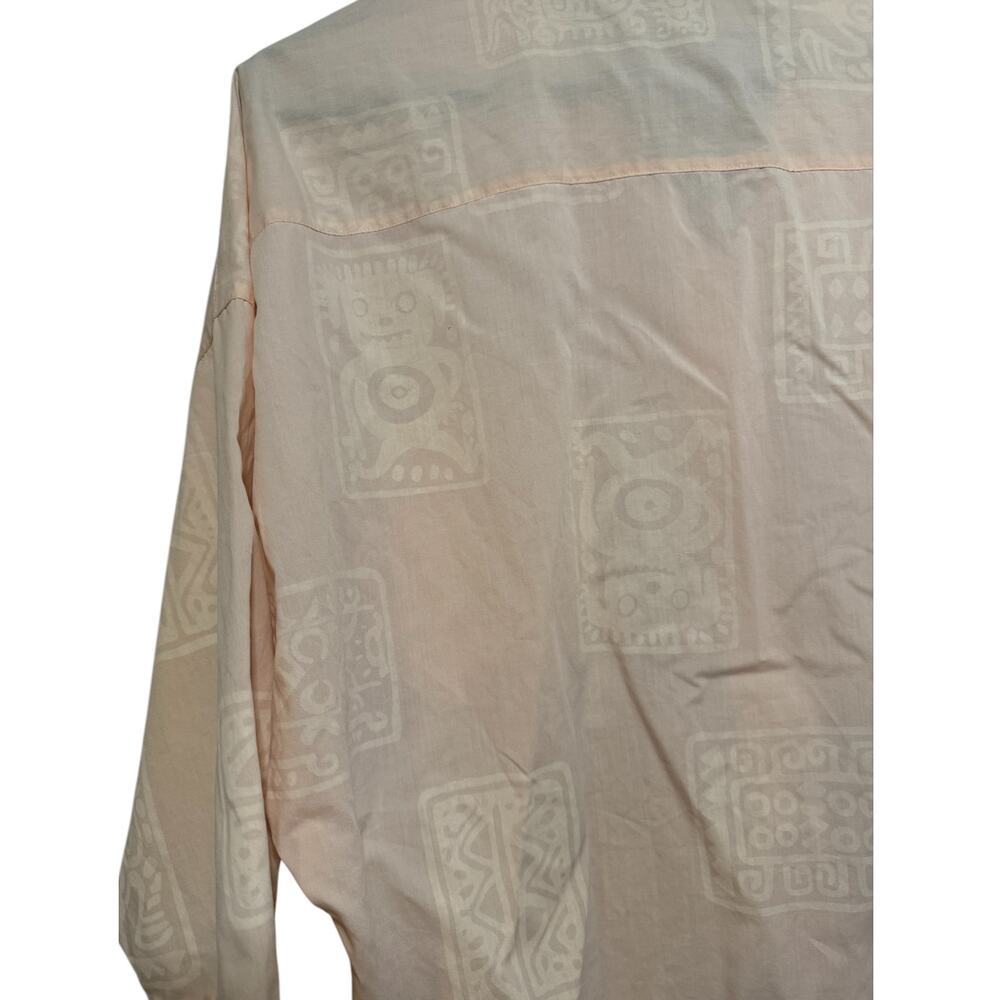 Diane Von Furstenberg Boxy Blouse Womens Medium Oversized Pink Pastel Vintage - Picture 4 of 9